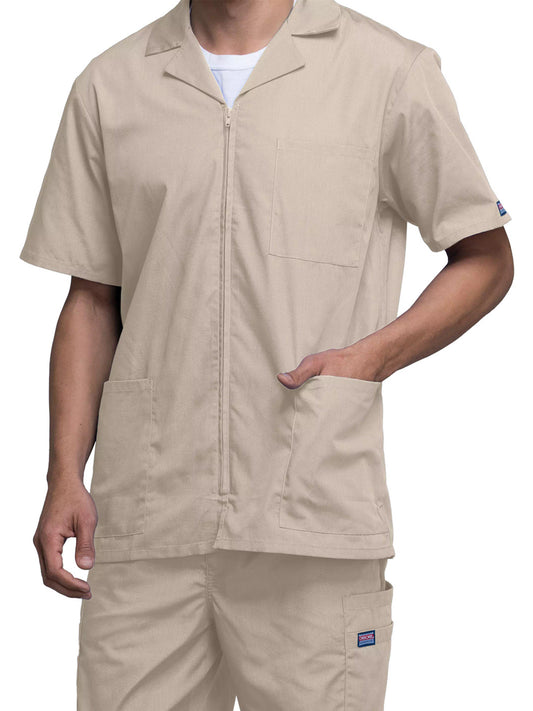 Men's Zip Front Scrub Jacket