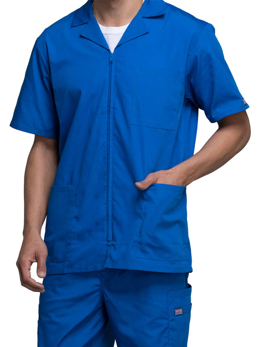 Men's Zip Front Scrub Jacket