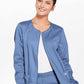 Women's 3-Pocket Zip Front Scrub Jacket