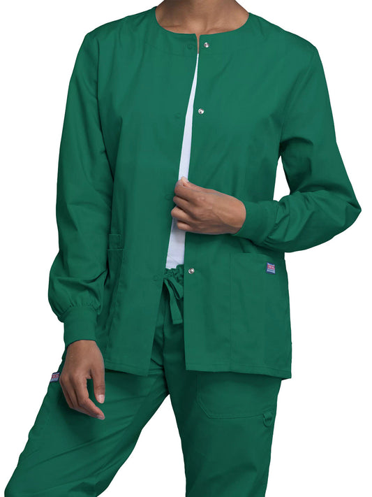 Women's Snap Front Scrub Jacket