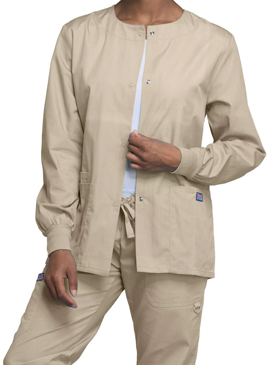 Women's Snap Front Scrub Jacket