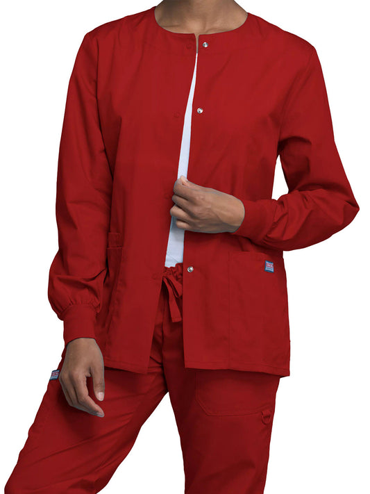 Women's Snap Front Scrub Jacket