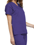 Women's 2-Pocket V-Neck Top - 4700 - Grape