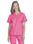 Women's 2-Pocket V-Neck Top - 4700 - Shocking Pink