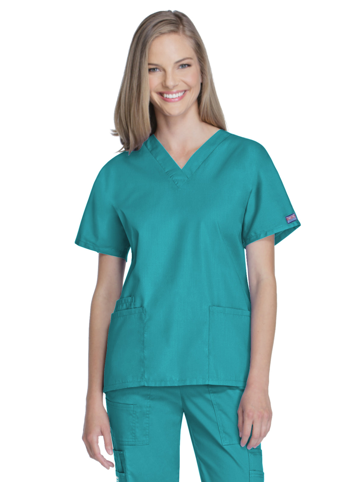 Women's 2-Pocket V-Neck Scrub Top