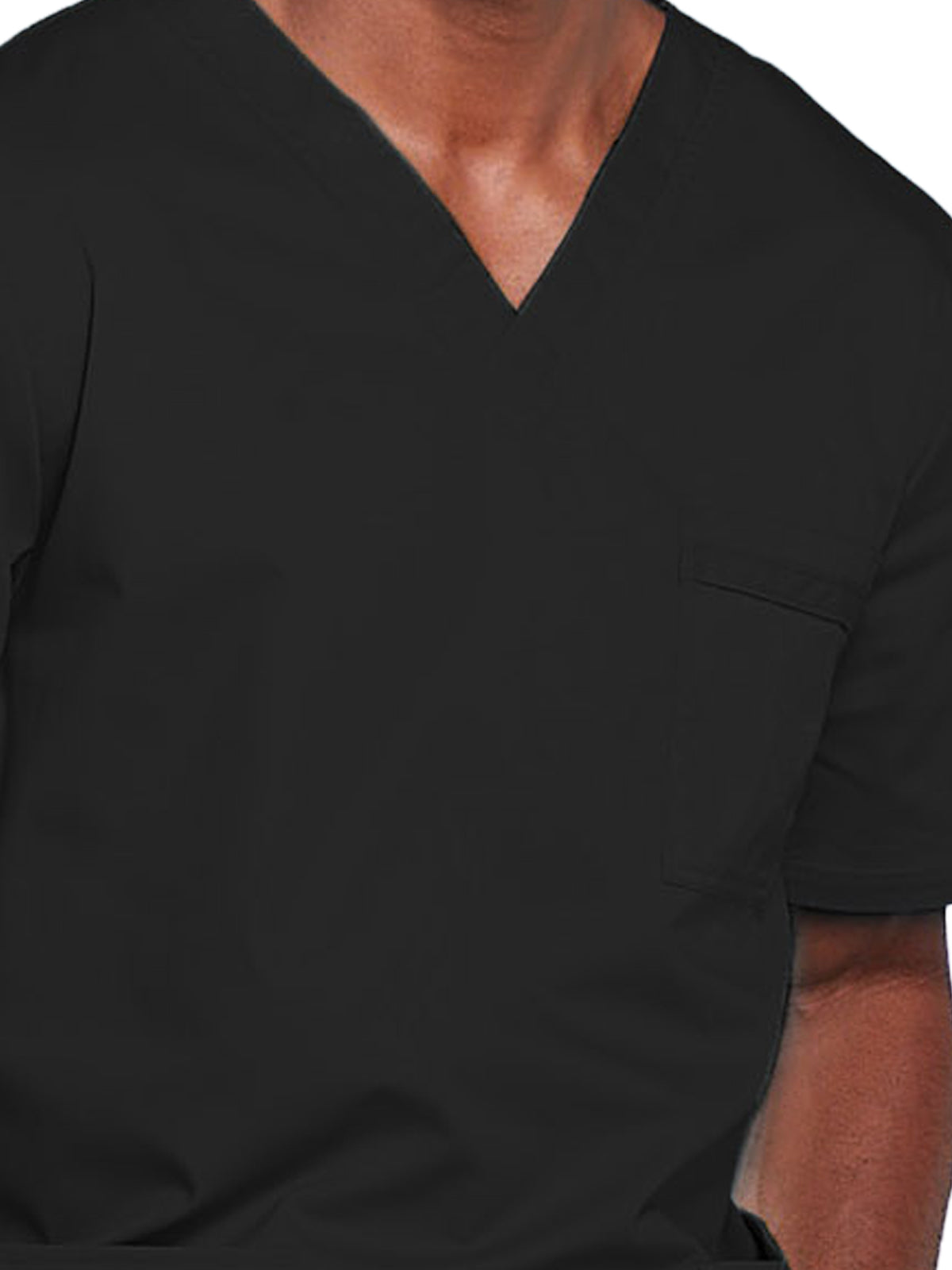 Unisex 2-Pocket V-Neck Top