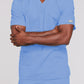 Unisex 2-Pocket V-Neck Scrub Top