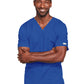 Unisex 2-Pocket V-Neck Scrub Top