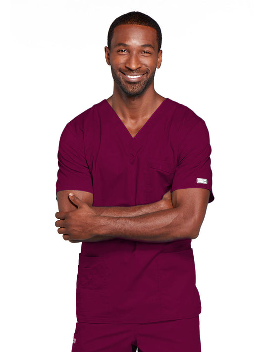 Unisex 2-Pocket V-Neck Scrub Top