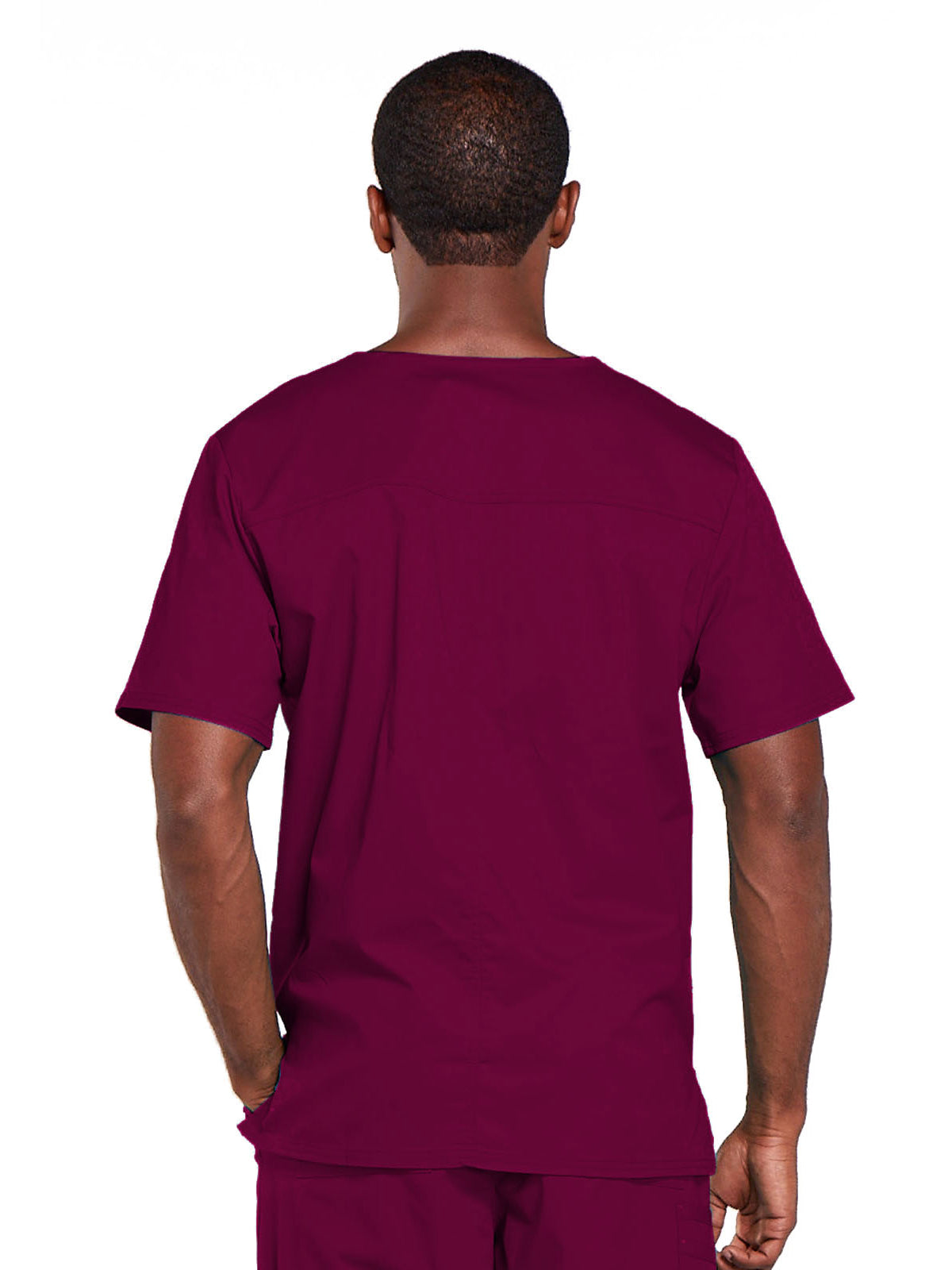 Unisex 2-Pocket V-Neck Top