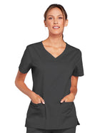 Women's 3-Pocket V-Neck Top - 4727 - Pewter