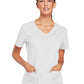 Women's 3-Pocket V-Neck Top - 4727 - White
