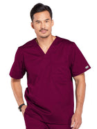 Men's Tuckable V-Neck Top - 4743 - Wine