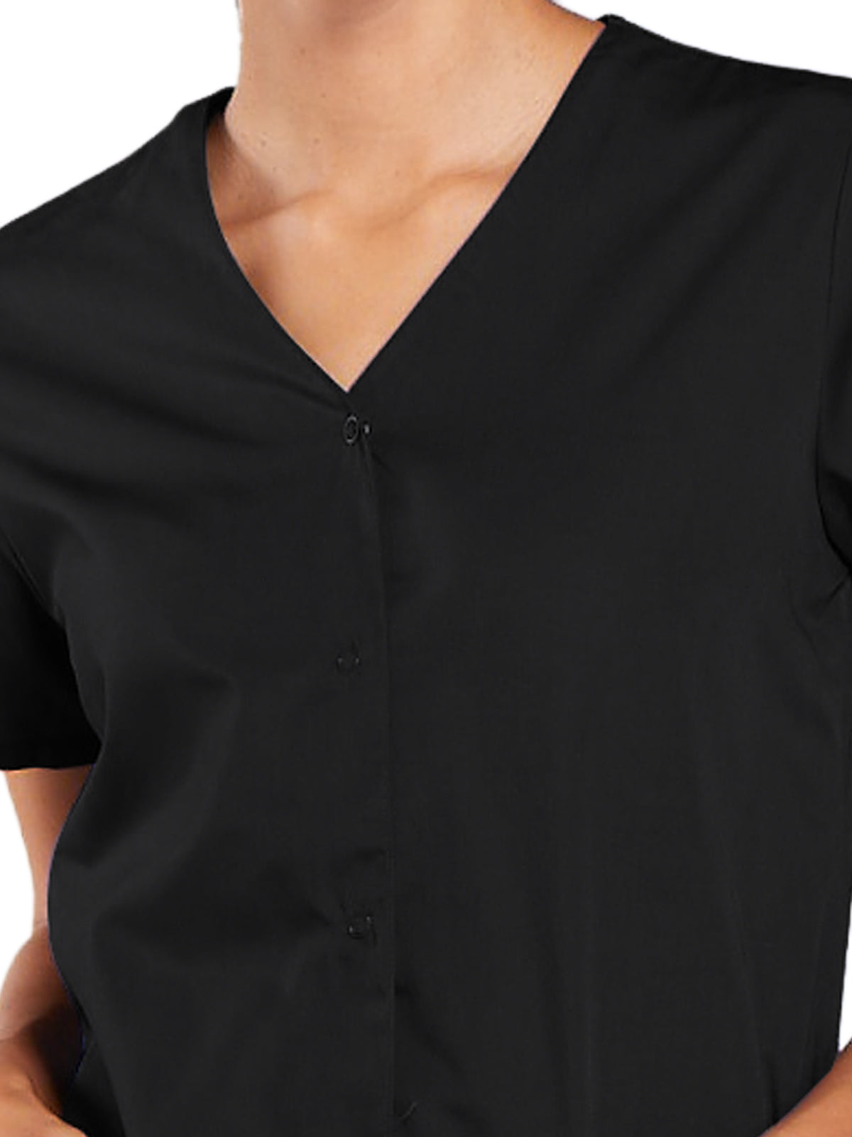 Women's Snap Front Scrub Top