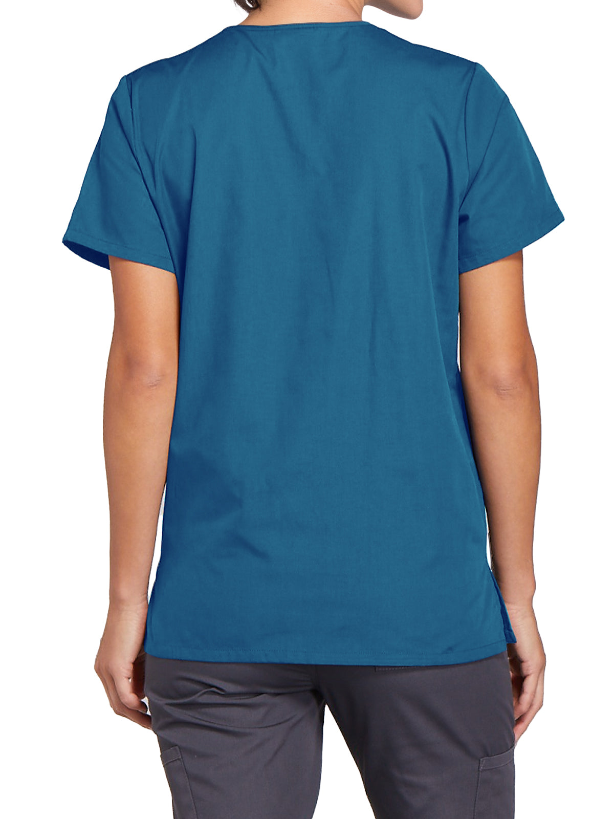 Women's Snap Front Scrub Top