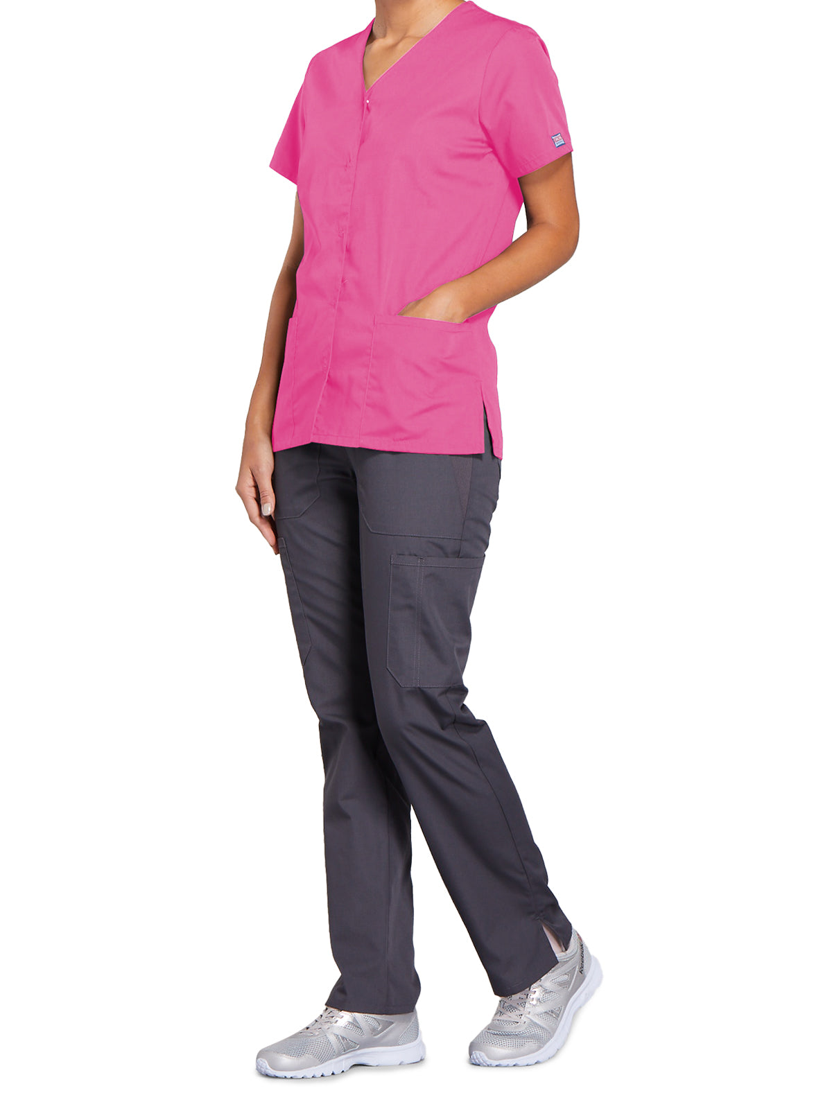 Women's Snap Front Scrub Top