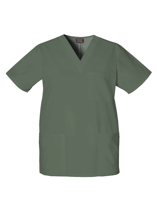 Unisex 3-Pocket V-Neck Scrub Top