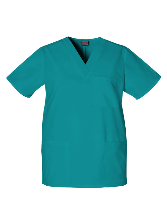 Unisex 3-Pocket V-Neck Scrub Top