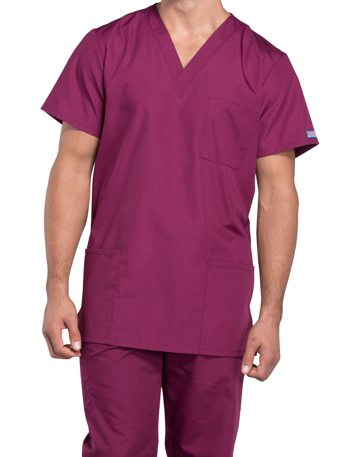 Unisex 3-Pocket V-Neck Scrub Top