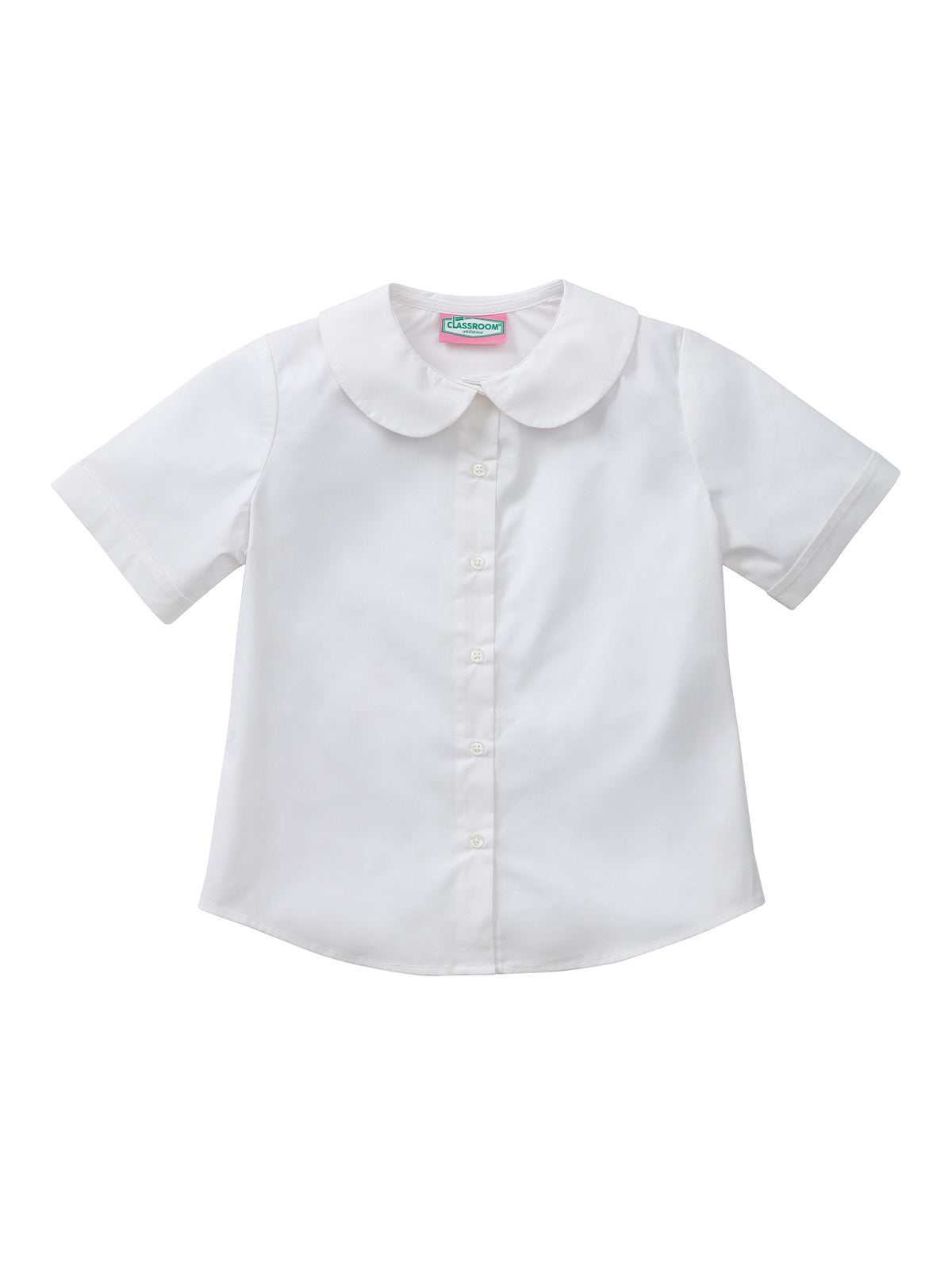 Girls' Short Sleeve Peter Pan Blouse