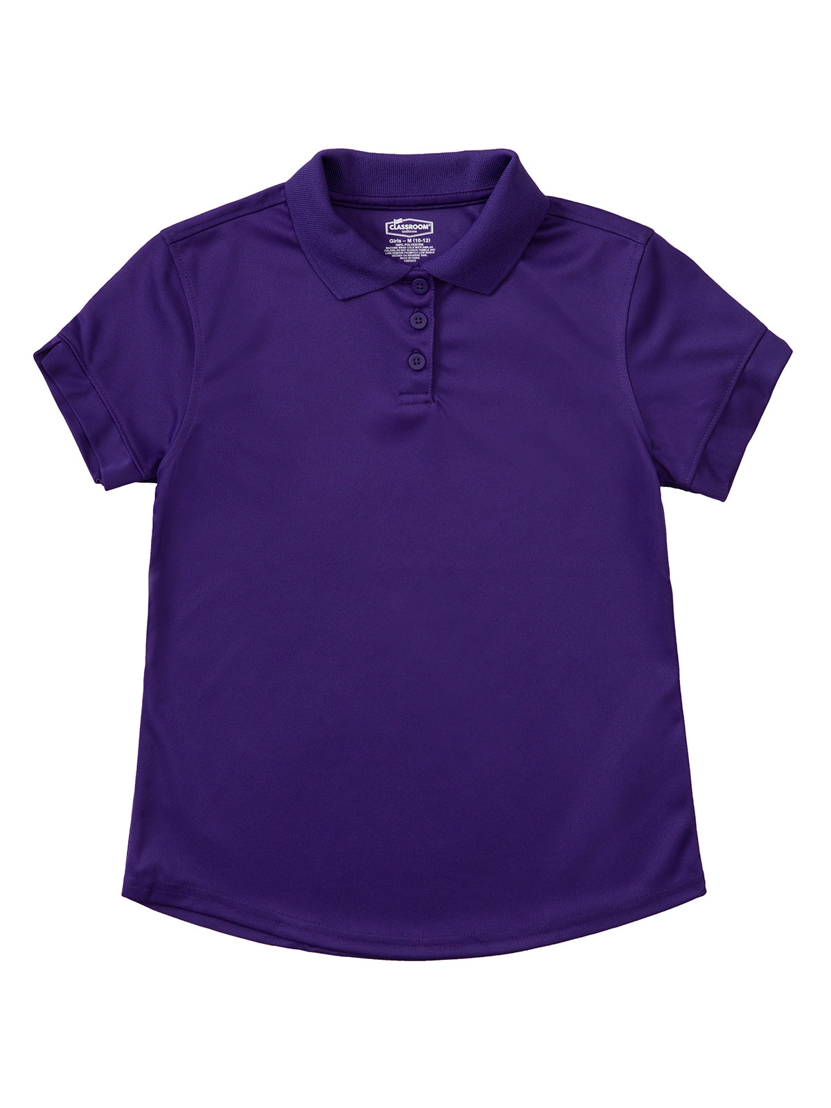 Girls' Short Sleeve Moisture Wicking Polo