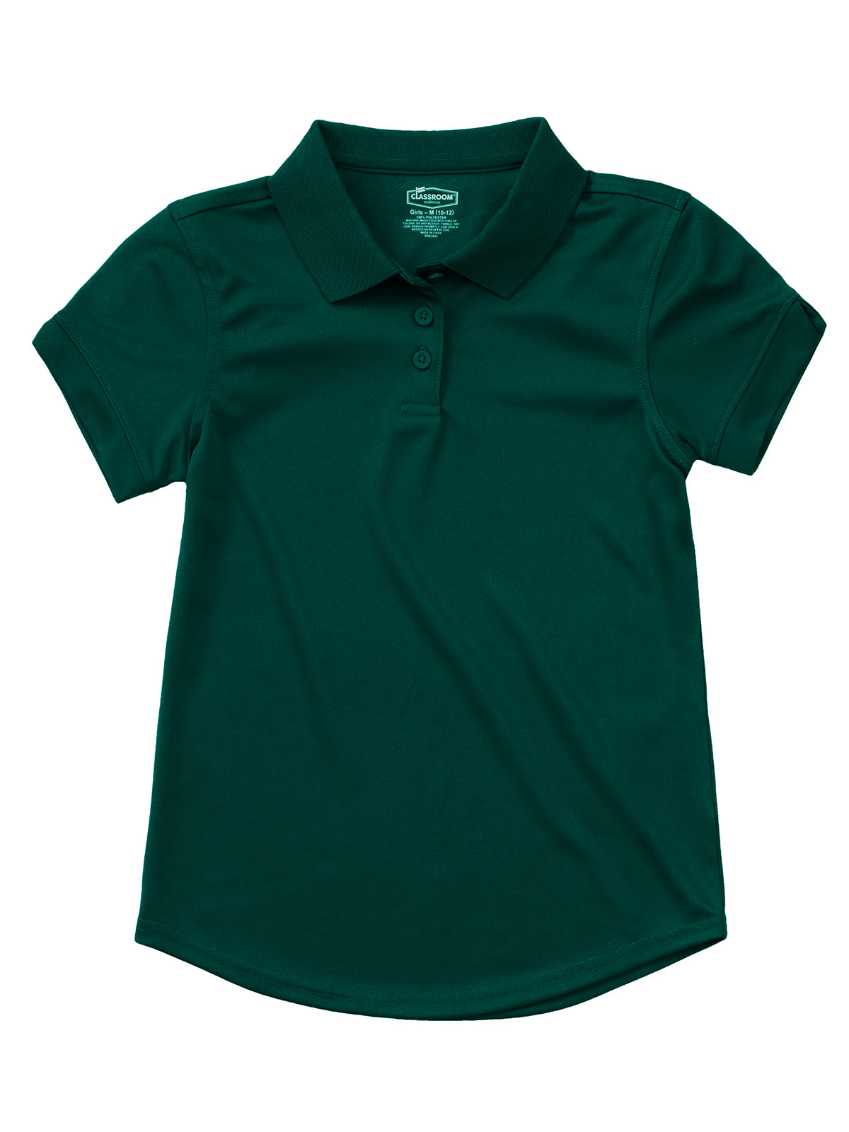 Girls' Short Sleeve Moisture Wicking Polo