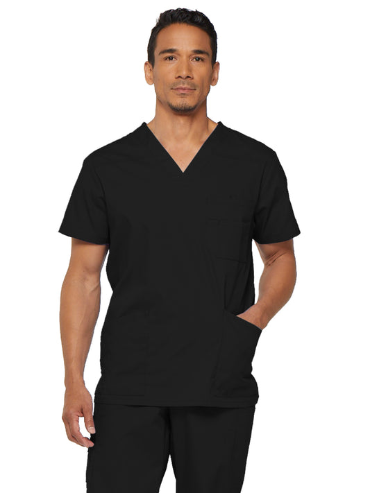 Men's 5-Pocket V-Neck Scrub Top