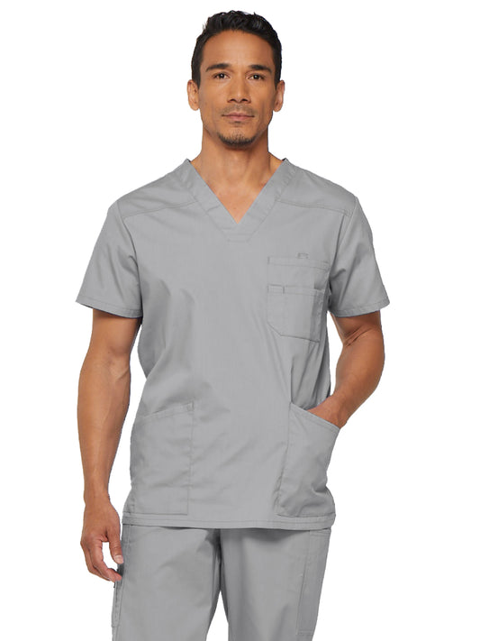 Men's 5-Pocket V-Neck Scrub Top