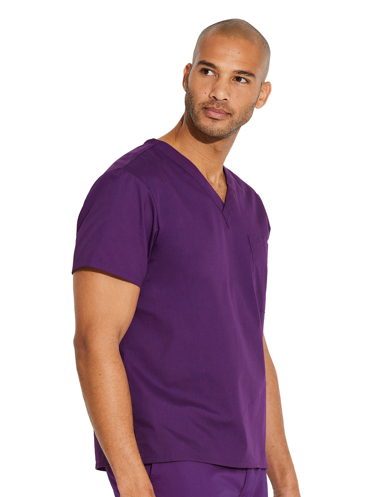 Unisex 1-Pocket Tuckable V-Neck Top