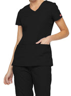 Women's 4-Pocket V-Neck Top - 85906 - Black