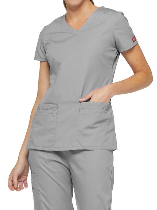 Women's 6-Pocket V-Neck Scrub Top