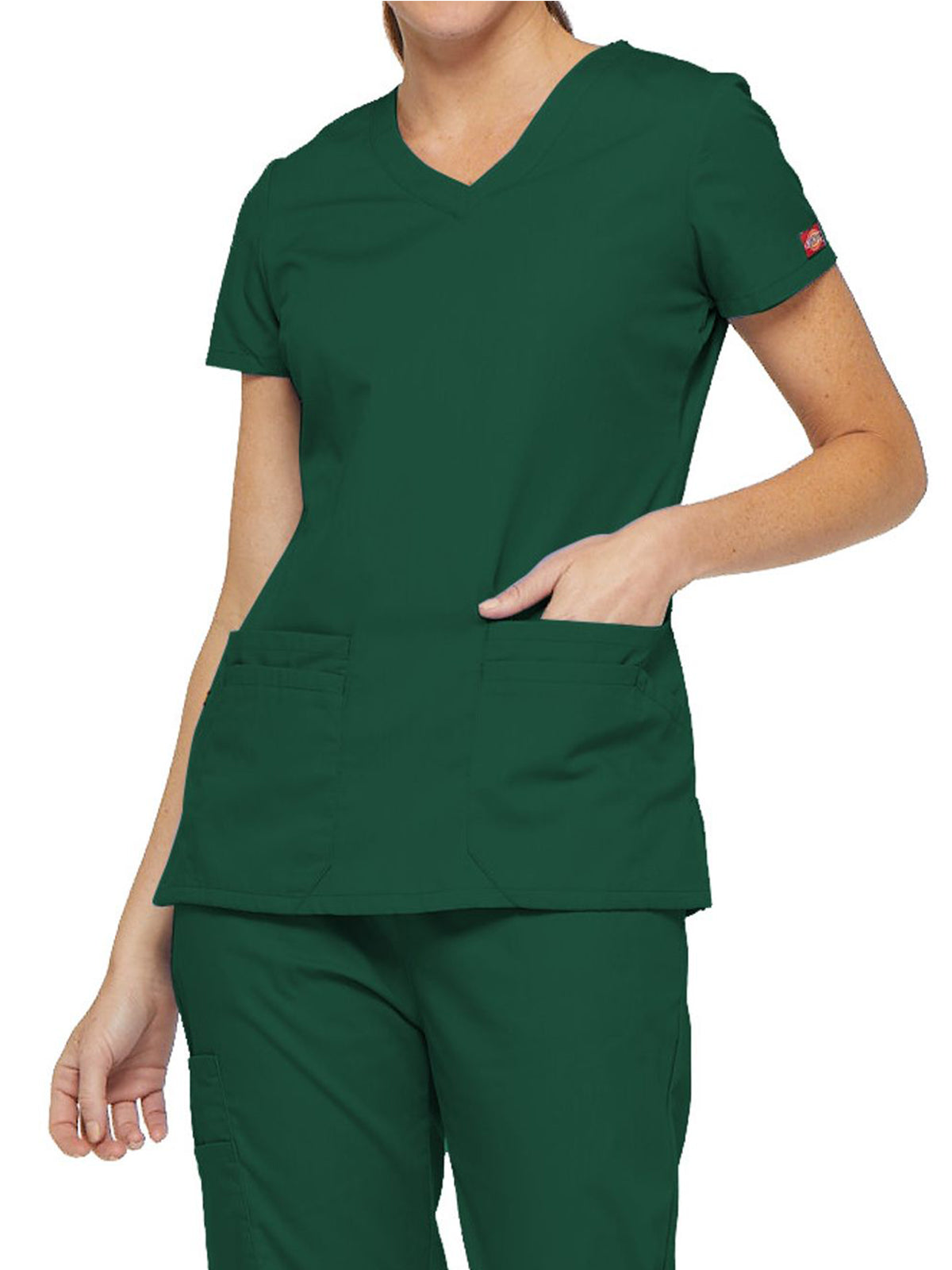 Women's 6-Pocket V-Neck Scrub Top