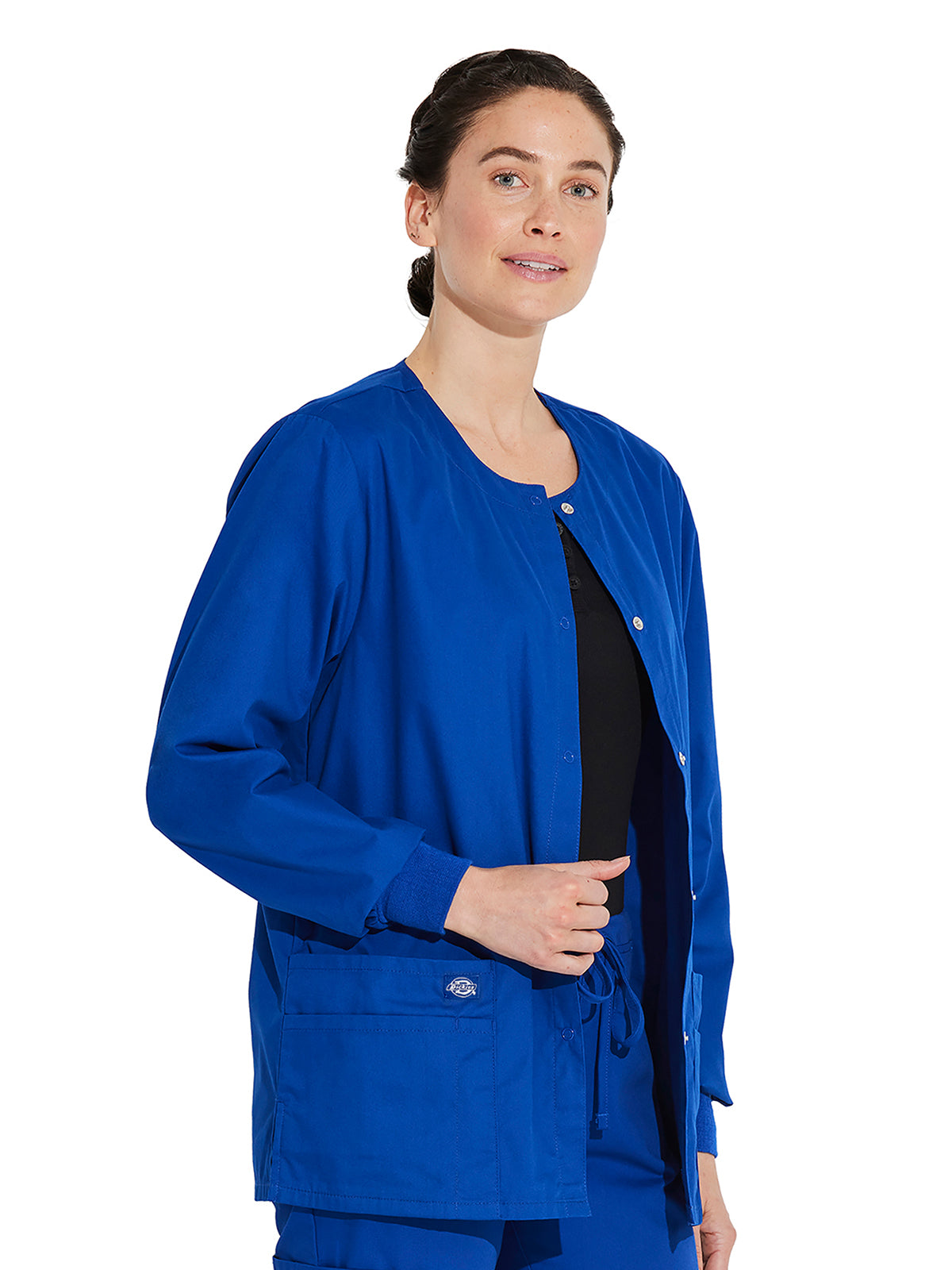 Women's 6-Pocket Snap Front Warm-Up Jacket