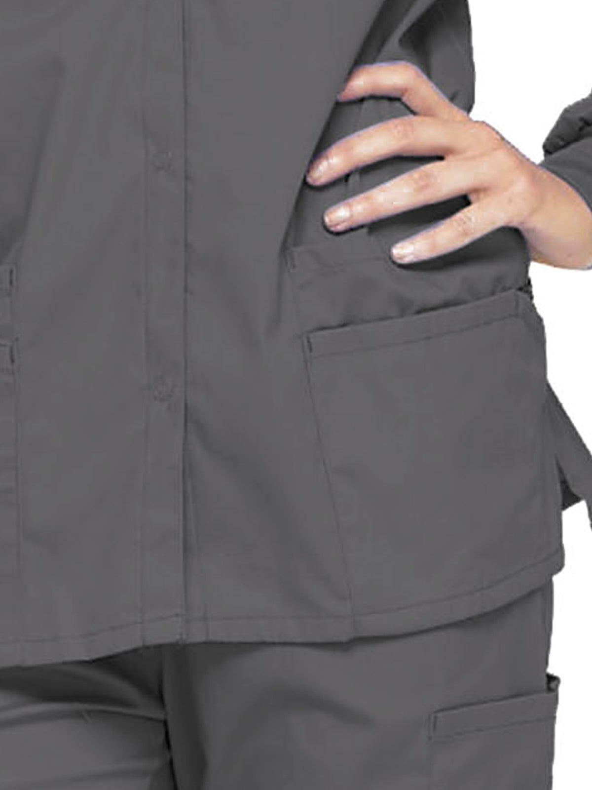 Women's 6-Pocket Snap Front Warm-Up Jacket