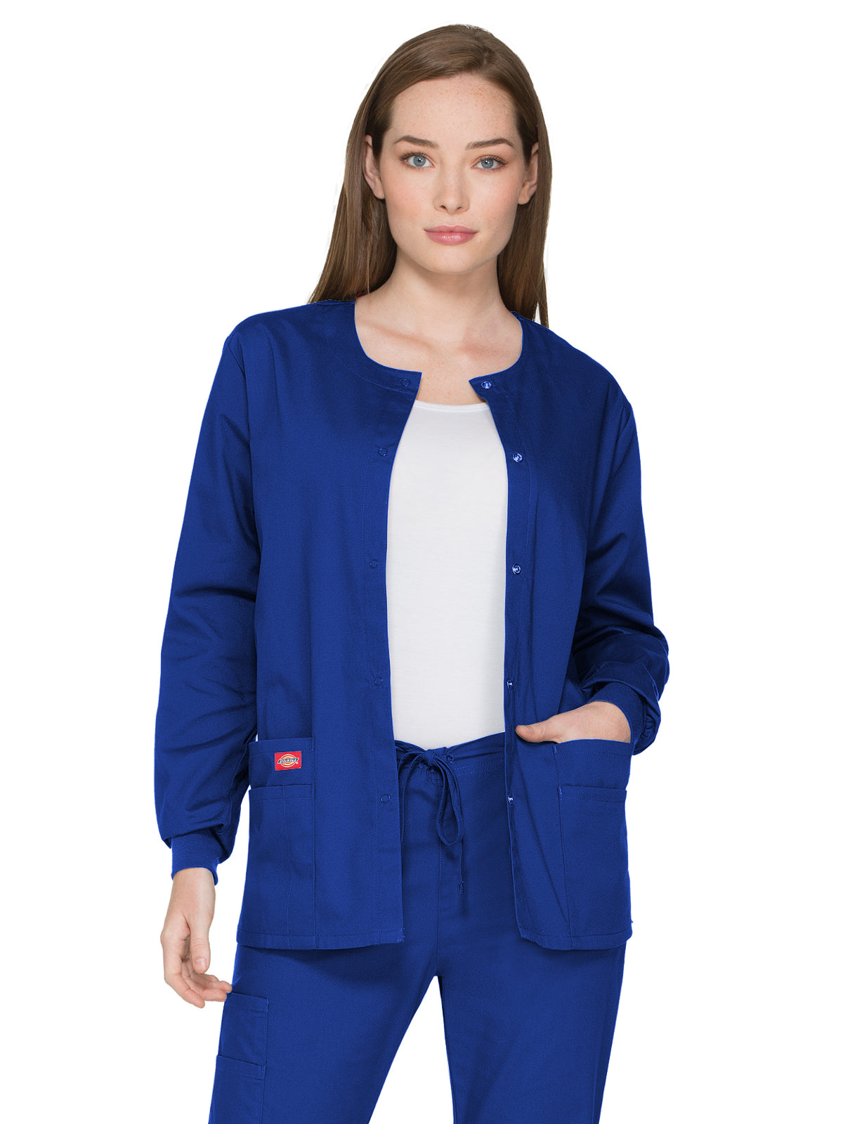 Women's 6-Pocket Snap Front Warm-Up Jacket