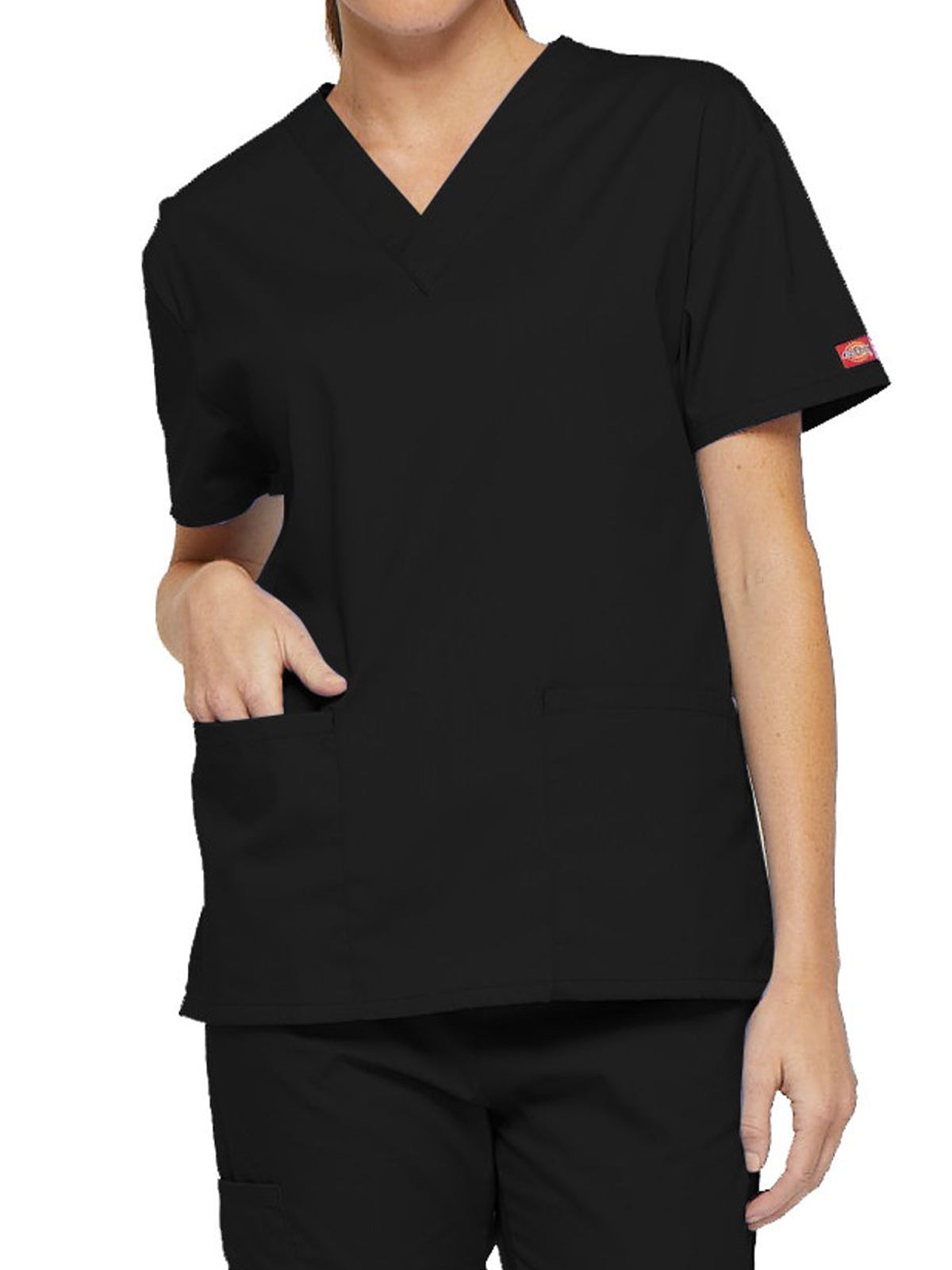 Women's 2-Pocket V-Neck Scrub Top