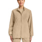 Women's 2-Pocket Zip Up Scrub Jacket - CK00013A - Khaki