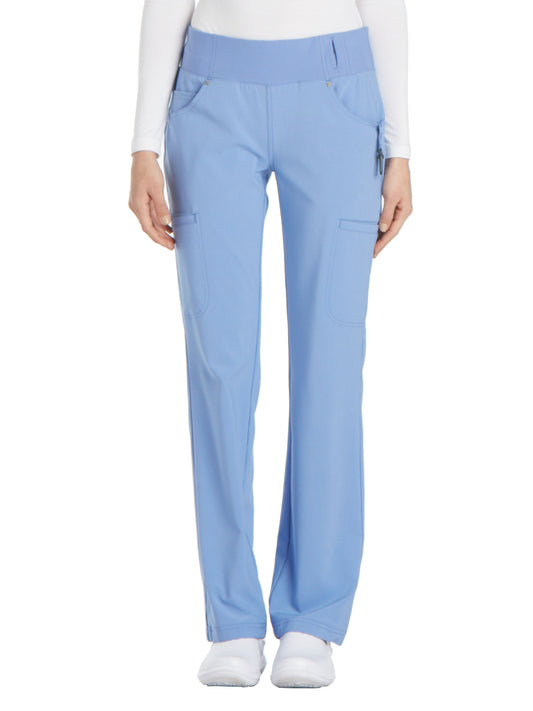 Women's 4-Pocket Mid Rise Scrub Pant