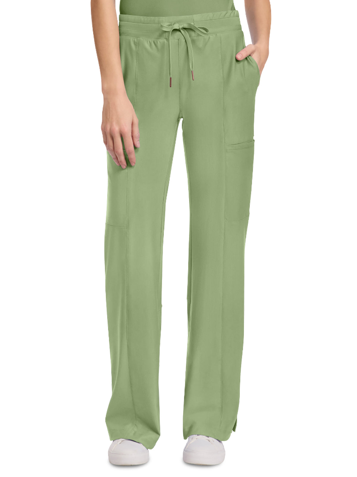 Women's 5-Pocket Trouser Leg Pant - CK026 - Bright Sage