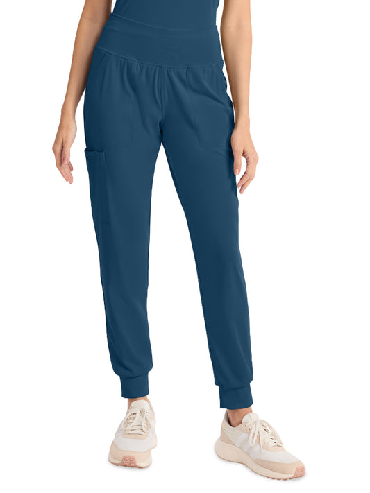 Women's 5-Pocket Jogger Pant - CK033 - Caribbean Blue