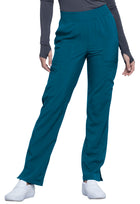 Women's 6- Pocket Mid Rise Tapered Leg Pant - CK065A - Caribbean Blue