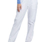Women's 6- Pocket Mid Rise Tapered Leg Pant - CK065A - White