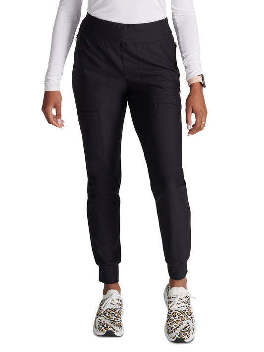 Women's Mid Rise Tapered Leg Drawstring Pant