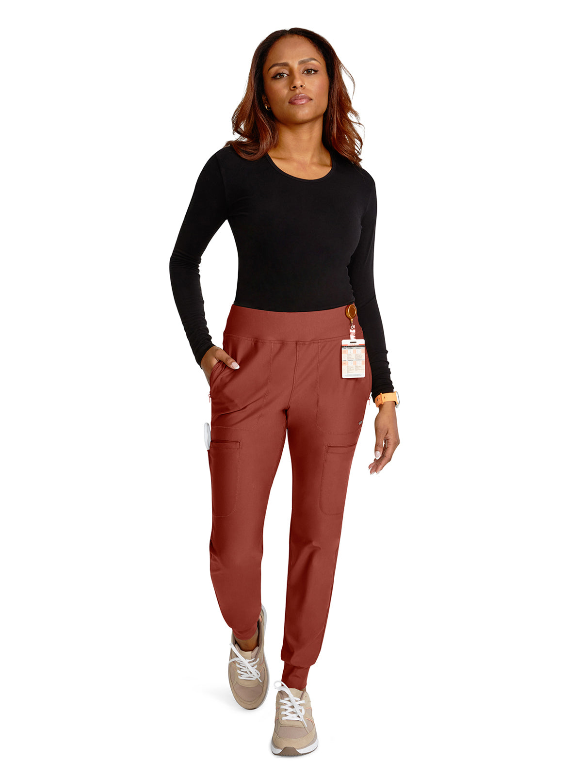 Women's Mid Rise Tapered Leg Drawstring Pant