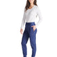 Women's Mid Rise Tapered Leg Drawstring Pant