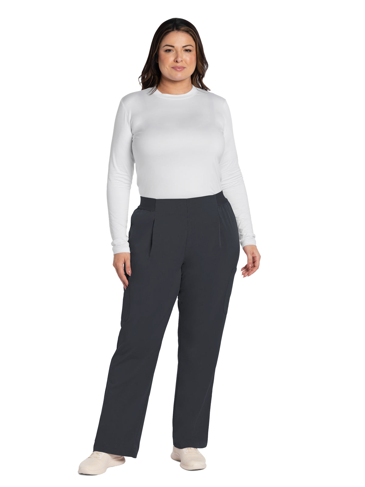 Women's 5-Pocket Mid Rise Moderate Flare Leg Pant