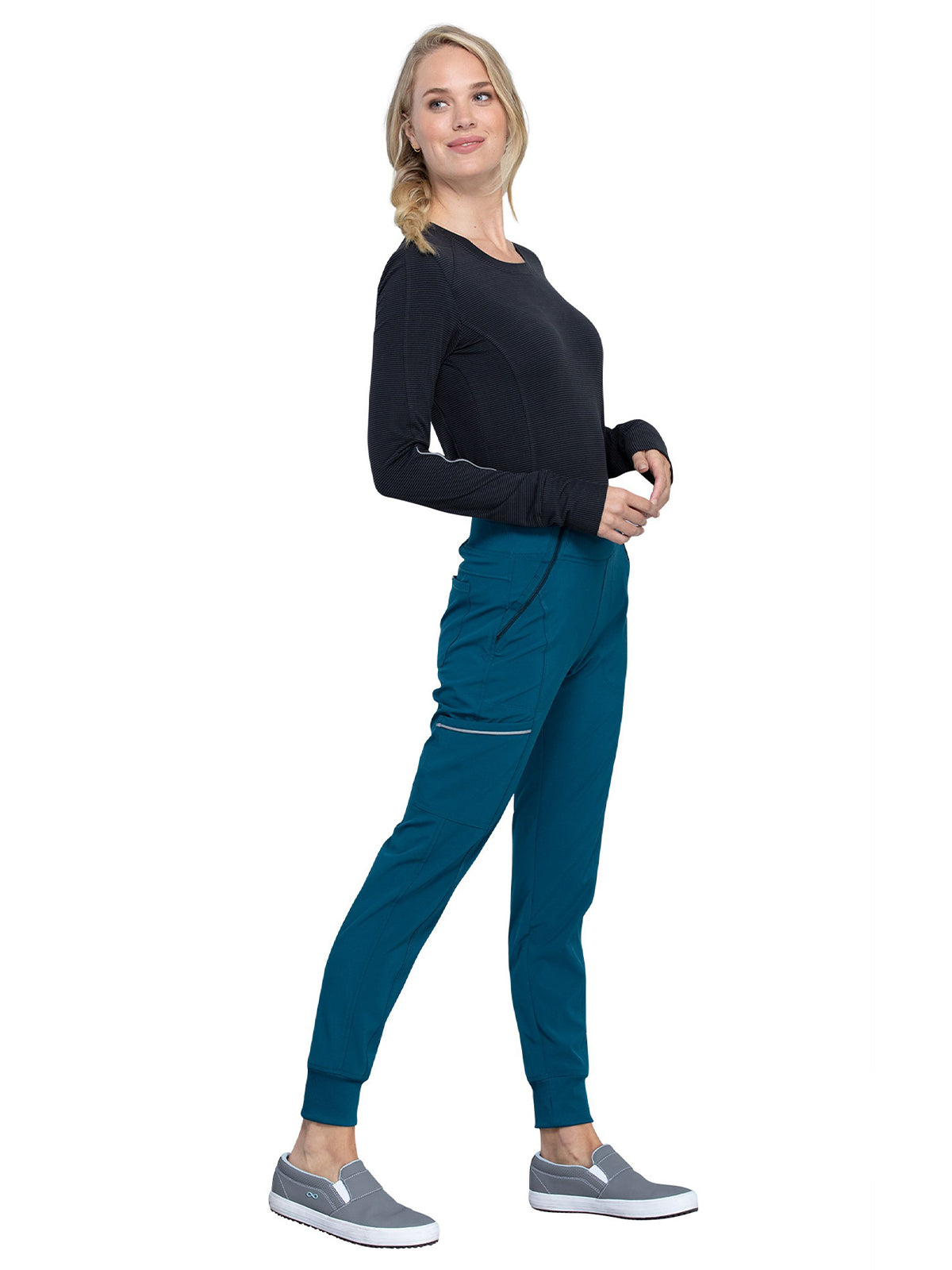 Women's Elastic Waistband Mid Rise Jogger Pant