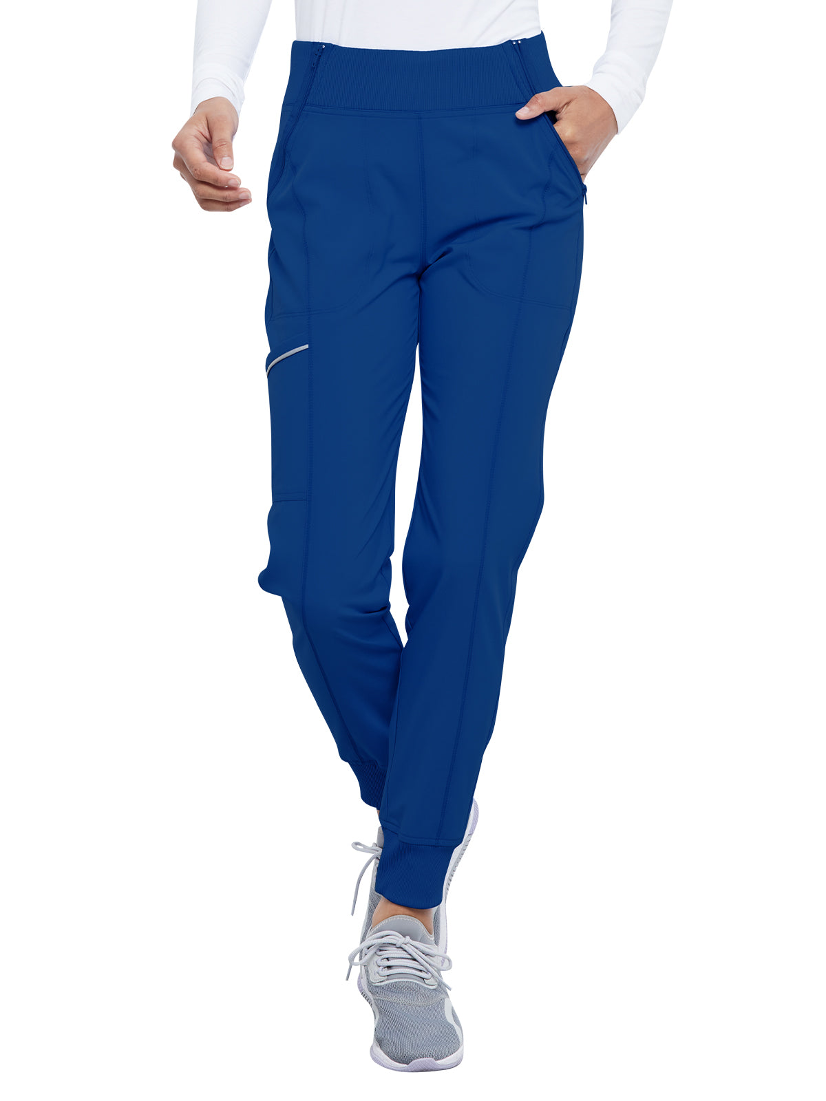 Women's 5-Pocket Mid Rise Jogger Pant - CK110A - Galaxy Blue