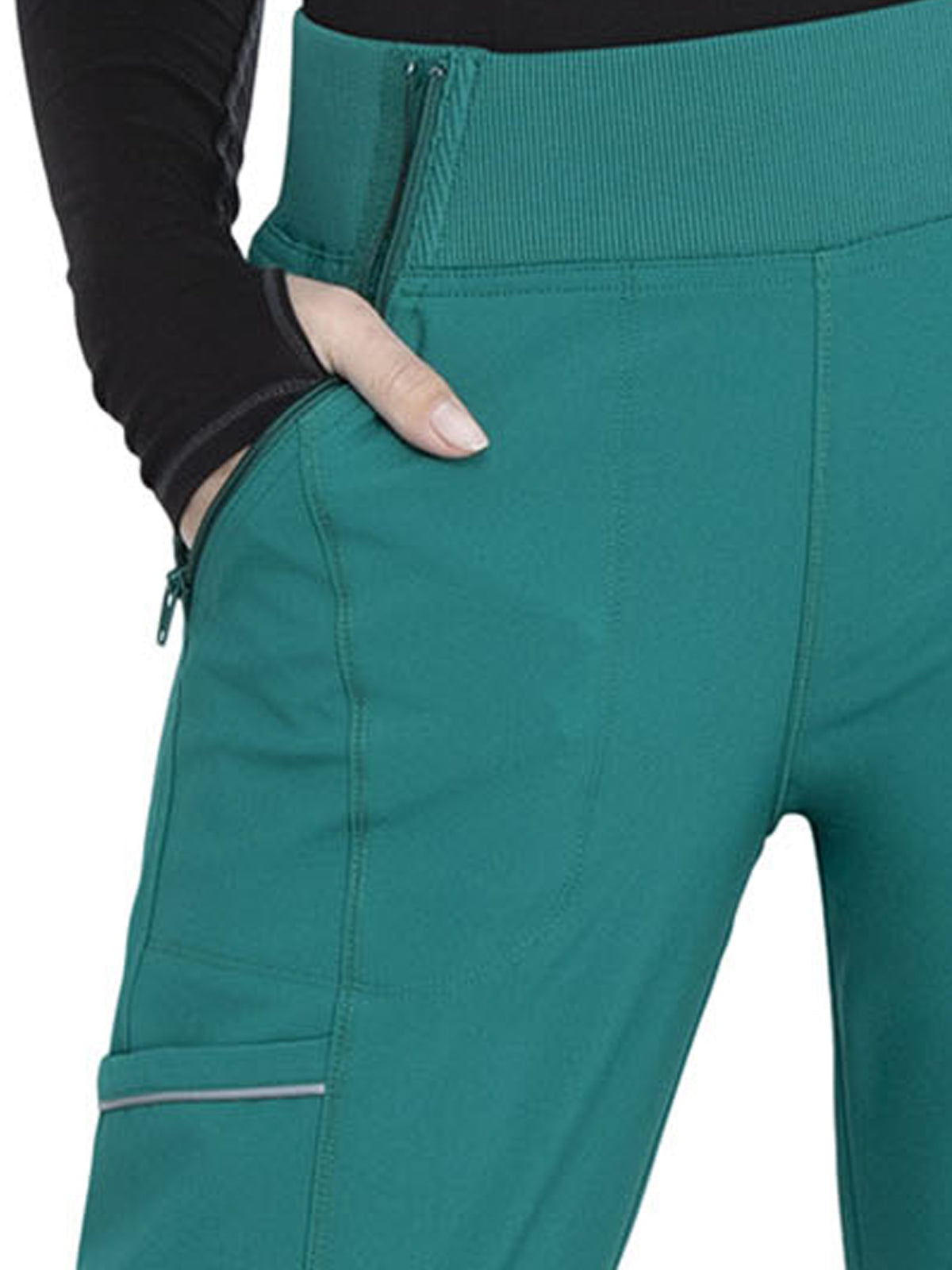 Women's Elastic Waistband Mid Rise Jogger Pant