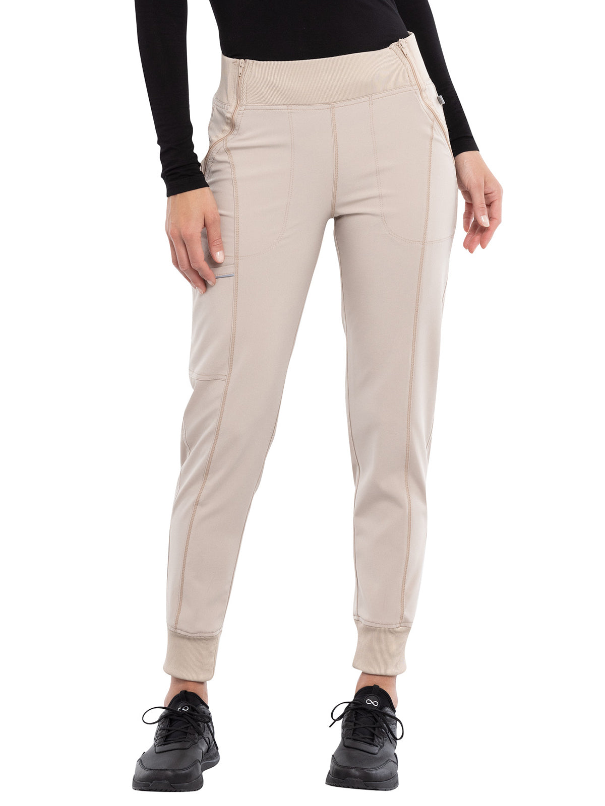 Women's 5-Pocket Mid Rise Jogger Pant - CK110A - Khaki